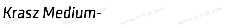 Krasz Medium字体转换